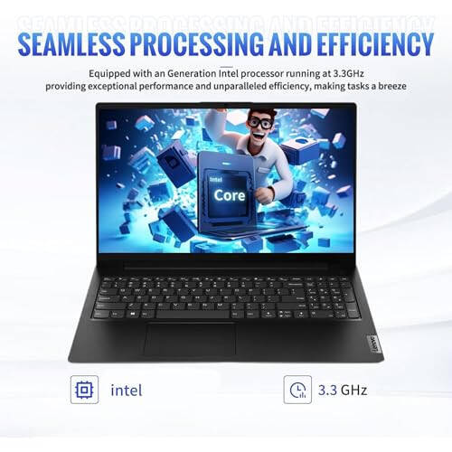 Lenovo En Yeni V15 Serisi Dizüstü Bilgisayar, 24GB RAM, 1TB SSD Depolama, 15.6″ FHD Ekran Düşük Mavi Işık ile, Intel 4 Çekirdekli 3.3Ghz'e Kadar İşlemci, HDMI, Ethernet Bağlantı Noktası, WiFi & Bluetooth, Windows 11 Home - 7