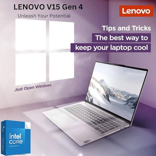 Lenovo eng yangi V15 seriyali noutbuki, 24GB RAM, 1TB SSD saqlash, 15.6″ FHD displey past ko'k nur bilan, Intel 4 yadroli 3.3Ghzgacha protsessor, HDMI, Ethernet porti, WiFi va Bluetooth, Windows 11 Home - 3