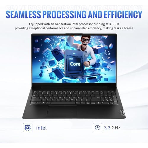 Lenovo eng yangi V15 seriyali noutbuki, 24GB RAM, 1TB SSD saqlash, 15.6″ FHD displey past ko'k nur bilan, Intel 4 yadroli 3.3Ghzgacha protsessor, HDMI, Ethernet porti, WiFi va Bluetooth, Windows 11 Home - 7