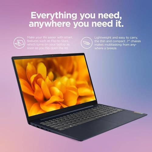 Lenovo Everyday Ideapad with Microsoft Office Lifetime License, 16GB Memory, 1TB SSD Storage, Intel Dual Core Processor, 15.6