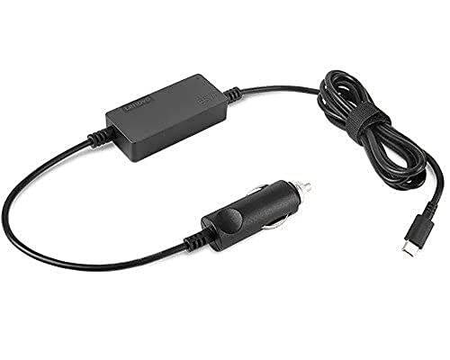 Lenovo Go USB-C Dizüstü Bilgisayar Şarj Cihazı (20000 mAh) - 65W - USB-C ve USB-A Bağlantı Noktaları - Hızlı Şarj Taşınabilir Güç İstasyonu Entegre Kablo ile - Model PBLG2W - Fırtına Grisi & 65W USB-C DC Seyahat Adaptörü - 5