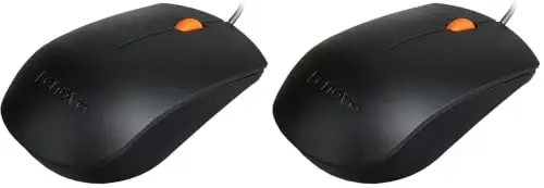 Lenovo GX30M39704 300 - Mouse - Right and Left-Handed - Wired - USB - for 320 Touch-15, 320-14, 320-17, 520-22, 520-24, 520-27, 720-18, Legion Y520-15, V110-15 Black (Pack of 2) - 1