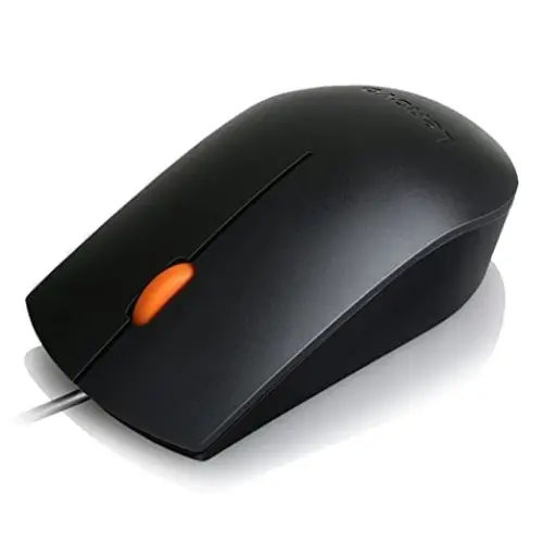 Lenovo GX30M39704 300 - Mouse - Right and Left-Handed - Wired - USB - for 320 Touch-15, 320-14, 320-17, 520-22, 520-24, 520-27, 720-18, Legion Y520-15, V110-15 Black (Pack of 2) - 5