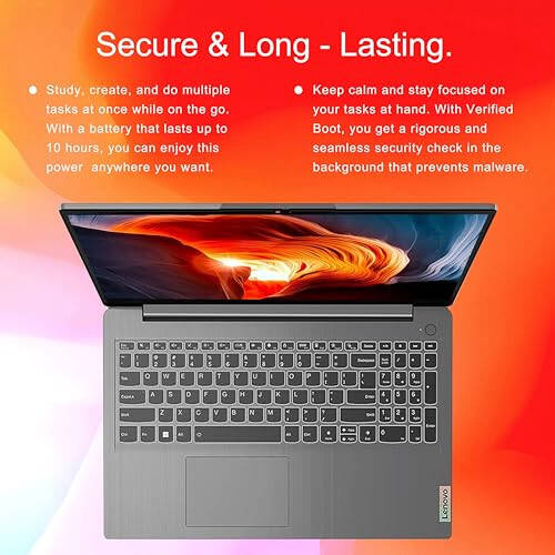 LENOVO IdeaPad 1 Noutbuk, 15,6” FHD Displey, Intel Celeron N4500 Protsessor, 12GB RAM, 512GB SSD, SD Kart O'quvchi, Raqamli Klaviatura, HDMI, Wi-Fi 6, Windows 11 Home, 1 Yil Office 365, Kulrang - 5