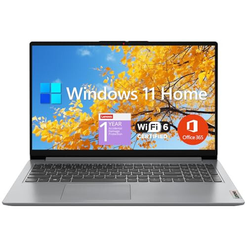 Lenovo IdeaPad 1 Öğrenci Dizüstü Bilgisayarı, 15.6