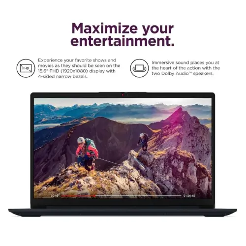 Lenovo IdeaPad Slim 3 Chromebook - 2024 - Yengil noutbuk - Waves MaxxAudio® dinamiklari - 14