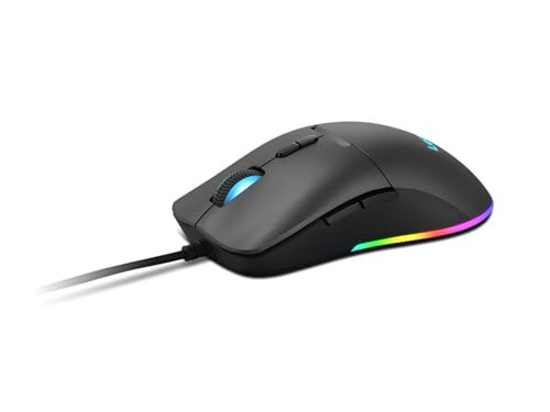 Lenovo M210 RGB Wired Gaming Mouse for PC, Laptop, Computer with Windows & Chrome OS - 3 Zone RGB, 8000 DPI Adjustable Sensor, 7 Programmable Buttons – Palm Grip Mouse for Gamers (Black) - 6