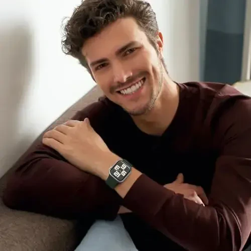 Lenrao Apple Watch Bands 44mm 45mm 42mm 49mm erkaklar uchun mos, silikon sport suv o'tkazmaydigan sozlanishi iWatch bands/watch Series 9/8/7/6/5/4/3/2/1 SE Ultra uchun tasmalar - 6