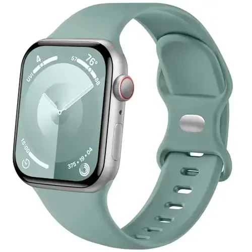 Lenrao Ayollar uchun iWatch tasmalariga mos keladi, Nafas oladigan sport silikon sozlanishi bilaguzuk Apple Watch tasmalariga mos keladi 42mm 40mm 38mm 41mm Ayollar uchun/Soat seriyasi 10/9/8/7/6/5/4/3/2/1 SE Ultra - MODAZONE