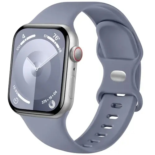 Lenrao Kadınlar için iWatch Bantları ile Uyumlu, Nefes Alabilen Spor Silikon Ayarlanabilir Bileklik, Kadınlar için Apple Watch Bantları 42mm 40mm 38mm 41mm/Watch Series 10/9/8/7/6/5/4/3/2/1 SE Ultra ile Uyumlu 
