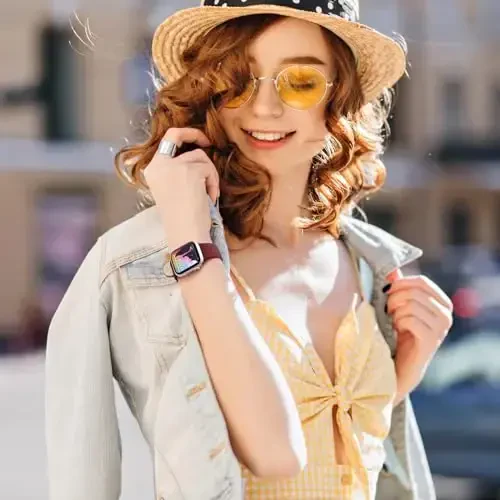 Lenrao Совместимый с ремешками Apple Watch для женщин, мягкий спортивный силиконовый ремешок, совместимый с ремешками Apple Watch 40 мм 38 мм 41 мм 42 мм для ремешков iWatch для женщин серии 10/9/8/7/6/5/4/3/2/1 SE Ultra - 6