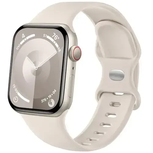 Lenrao Sport Band Compatible with Apple Watch Band 44mm 45mm 46mm 40mm 42mm 38mm 41mm 49mm, Soft Silicone Waterproof Replacement Strap for iWatch Watch Series 11 10 9 8 7 6 5 4 3 2 1 SE Ultra Women Men - MODAZONE