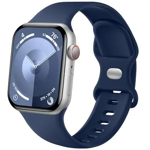 Lenrao Spor Bandı Apple Watch Bantları ile Uyumlu 44mm 45mm 46mm 42mm 49mm Erkekler için, Silikon Ayarlanabilir Su Geçirmez Kayış Değiştirme iWatch Bantları/Serisi 10/9/8/7/6/5/4/3/2/1 SE Ultra ile Uyumlu 