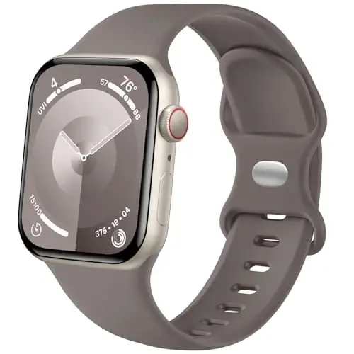 Lenrao Sport Band Compatible with Apple Watch Band 44mm 45mm 46mm 40mm 42mm 38mm 41mm 49mm, Soft Silicone Waterproof Replacement Strap for iWatch Watch Series 11 10 9 8 7 6 5 4 3 2 1 SE Ultra Women Men 