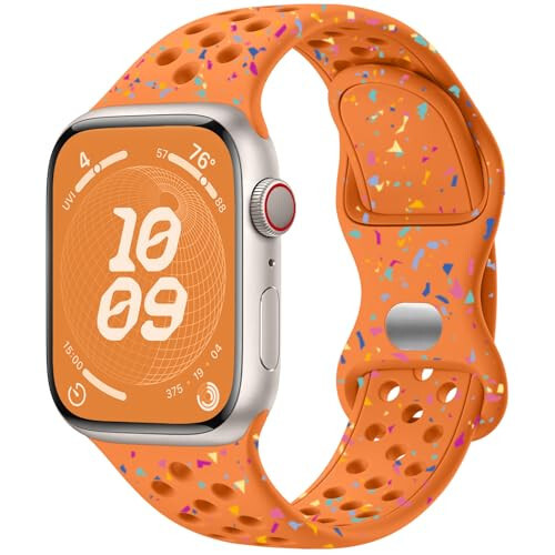 Lenrao Spor Bant, Apple Watch Band ile Uyumlu 44mm 45mm 42mm 49mm 38mm 40mm 41mm Erkekler ve Kadınlar için, Yumuşak Çevre Dostu Nefes Alabilen Bant, Apple Watch Serisi 9/8/7/6/5/4/3/2/1 SE Ultra ile Uyumlu - 1