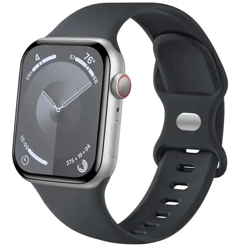 Lenrao Spor Kordon, Apple Watch Kordon 44mm 45mm 46mm 40mm 42mm 38mm 41mm 49mm ile Uyumlu, iWatch Watch Seri 11 10 9 8 7 6 5 4 3 2 1 SE Ultra Kadın Erkek için Yumuşak Silikon Su Geçirmez Yedek Kayış - LENRAO