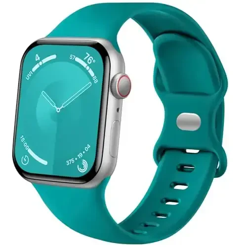 Lenrao Sport Band Compatible with Apple Watch Band 44mm 45mm 46mm 40mm 42mm 38mm 41mm 49mm, Soft Silicone Waterproof Replacement Strap for iWatch Watch Series 11 10 9 8 7 6 5 4 3 2 1 SE Ultra Women Men - MODAZONE