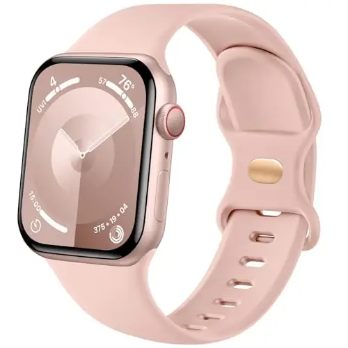 Lenrao Sport Band Compatible with Apple Watch Band 44mm 45mm 46mm 40mm 42mm 38mm 41mm 49mm, Soft Silicone Waterproof Replacement Strap for iWatch Watch Series 11 10 9 8 7 6 5 4 3 2 1 SE Ultra Women Men 