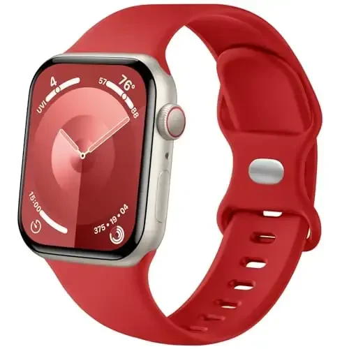 Lenrao Sport Band Apple Watch Band 44mm 45mm 46mm 40mm 42mm 38mm 41mm 49mm bilan mos keladi, Yumshoq silikon suv o'tkazmaydigan almashtirish tasmasi iWatch Watch Series 11 10 9 8 7 6 5 4 3 2 1 SE Ultra Women Men uchun 