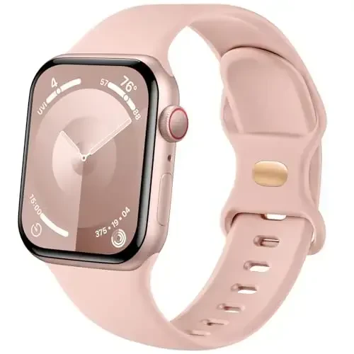 Lenrao Sport Band Apple Watch Band 44mm 45mm 46mm 40mm 42mm 38mm 41mm 49mm bilan mos keladi, iWatch Watch Series 11 10 9 8 7 6 5 4 3 2 1 SE Ultra ayollar erkaklar uchun yumshoq silikon suv o'tkazmaydigan almashtirish tasmasi 