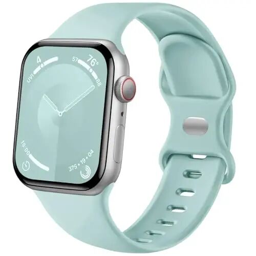 Lenrao Sport Band Compatible with Apple Watch Band for Men Women | Soft Silicone Waterproof Strap for iWatch 44mm 45mm 46mm 49mm 38mm 40mm 41mm 42mm Series 12 11 10 9 8 7 6 5 4 3 2 1 SE Ultra - Lenrao