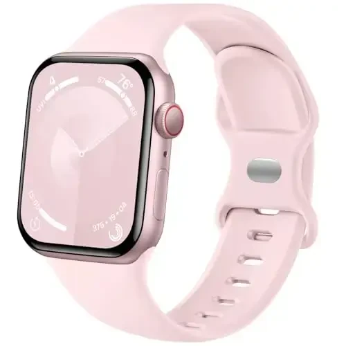 Lenrao Sport Band Compatible with Apple Watch Bands 44mm 45mm 46mm 42mm 49mm for Men,Silicone Adjustable Waterproof Strap Replacement Compatible with iWatch Bands/Series 10/9/8/7/6/5/4/3/2/1 SE Ultra 