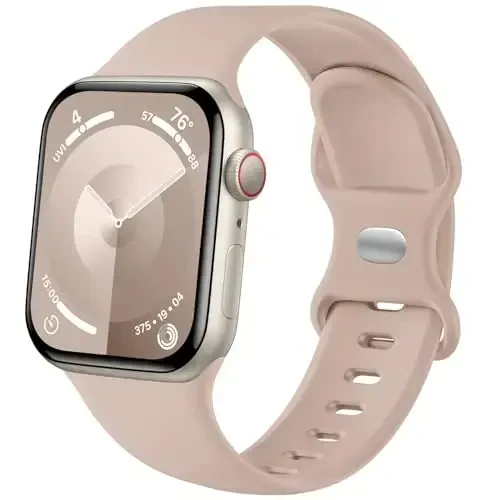 Lenrao Sport Band Совместим с Apple Watch Band 44mm 45mm 46mm 40mm 42mm 38mm 41mm 49mm, Мягкий силиконовый водонепроницаемый сменный ремешок для iWatch Watch Series 11 10 9 8 7 6 5 4 3 2 1 SE Ultra Women Men 