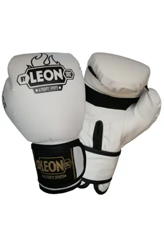 Leon Blade Training Boks, Kick Boks Ve Muay Thai Eldiveni Beyaz - BEYAZ 