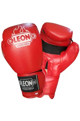 Leon Blade Training Boks, Kick Boks Ve Muay Thai Eldiveni Kırmızı - KIRMIZI - 1