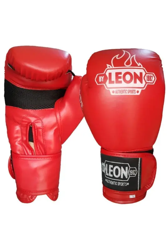 Leon Blade Training Boks, Kick Boks Ve Muay Thai Eldiveni Kırmızı - KIRMIZI - 2