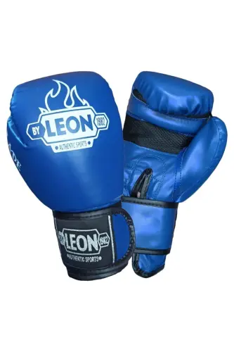 Leon Blade Training Boks, Kick Boks Ve Muay Thai Eldiveni Mavi - MAVİ 