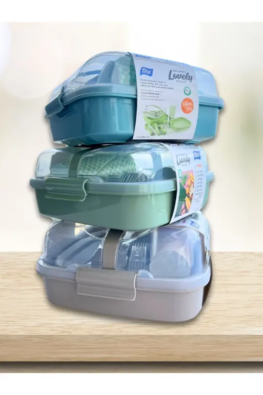 Leon Life Lovely Piknik Komplekti 6 Kishilik 32 Parça Moviy-Moviy - 4