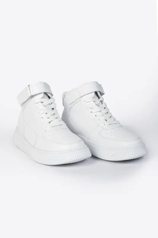 Leon01 Men's Boot Velcro-WHITE - LETOON