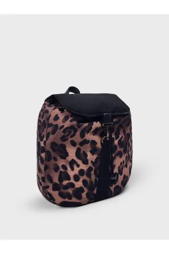 Leopar Desenli Sırt Çantası - Leopar - 4