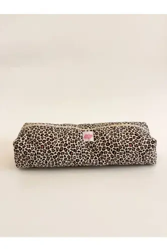 Leopard naqshli soch kıvırcık ütük düzleştirgich sumkası Airwrap Airstrait uchun mos katta sayohat sumkası-Leopard naqsh - 2