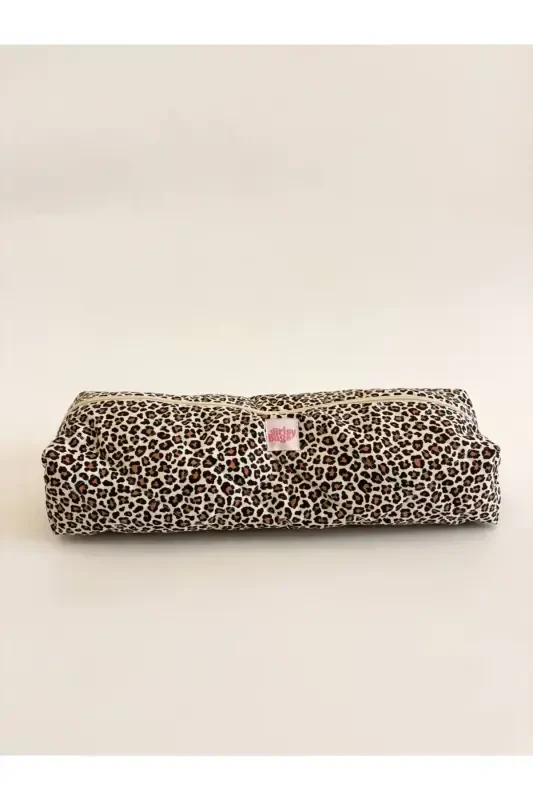 Leopard naqshli soch kıvırcık ütük düzleştirgich sumkası Airwrap Airstrait uchun mos katta sayohat sumkası-Leopard naqsh - 2