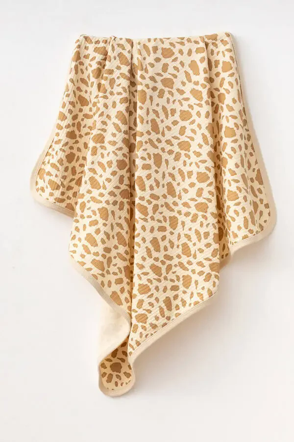 Leopard Natural Cotton 80x90 Cm Single Layer Baby Blanket YK53243 - 1