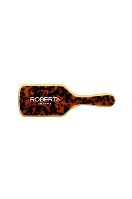 Leopard Patterned Bamboo Toothed Acetate Comb-Leopard - 2
