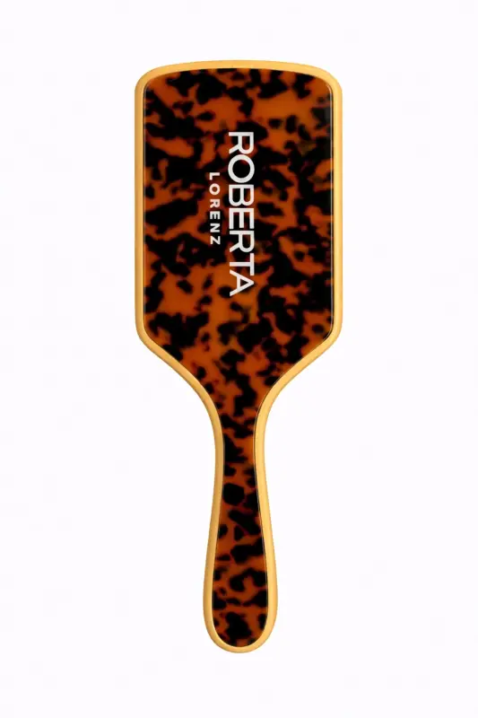 Leopard Patterned Bamboo Toothed Acetate Comb-Leopard - 6