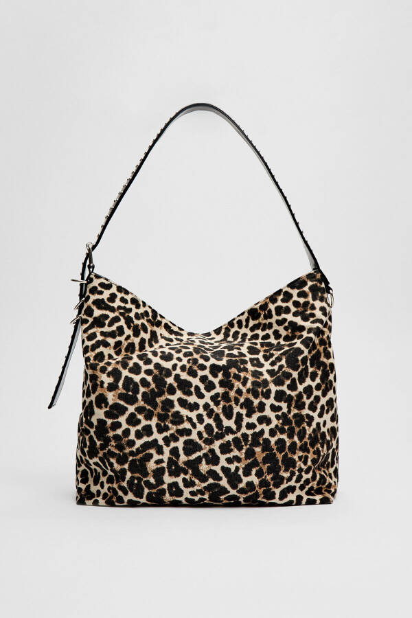 Leopard print clutch bag - 1