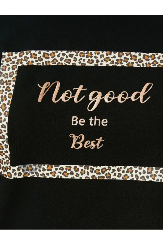 Leopard Print T-shirt Crew Neck Short Sleeve Cotton - 6