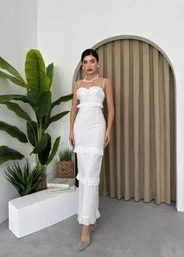 Lere Ip Askılı Elbise - 5