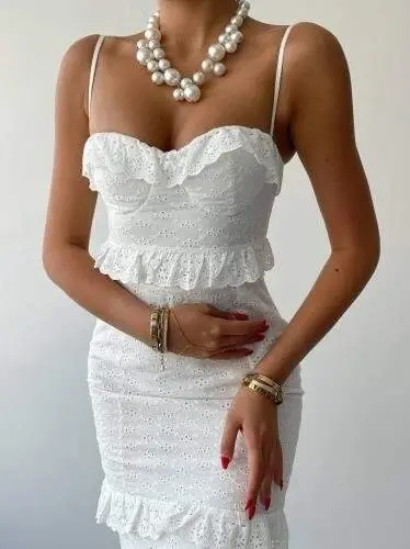 Lere Ip Askılı Elbise - 6