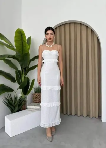 Lere Ip Askılı Elbise - 7