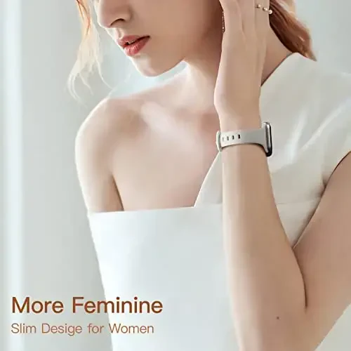 Lerobo 6 Pack Apple Watch Band 44mm 42mm 45mm 49mm ayollar erkaklar uchun mos, Yumshoq tor sport tasmali ingichka tasma Apple Watch Series 7 Band 45mm o'rniga iWatch Series 8 6 5 4 3 2 1 SE Ultra - 3