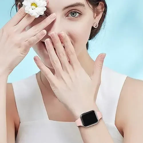 Lerobo 6 Pack Silicone Slim Bands Compatible for Apple Watch 38mm 40mm 41mm 44mm 42mm 45mm, Series 9, 8, 7, 6, 5, 4, 3, 2, 1 - 5