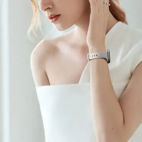 Lerobo Apple Watch bilaguzuk 44mm 42mm/Apple Series 7 bilaguzuk 45mm bilan mos keladi, 6 dona Ingichka tor suv o'tkazmaydigan silikon tasma iWatch bilaguzuklari uchun 8 7 6 5 4 3 2 1 Ultra ayollar erkaklar uchun sport bilaguzukni almashtirish - 5