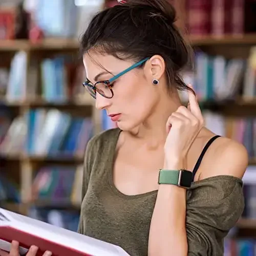 Lerobo Braided Band Compatible with Apple Watch Series 11 10 9 8 7 46mm 45mm 41mm Ultra SE 3 2 1 49mm Series 6 5 4 3 44mm 40mm 38mm 42mm Men iWatch Bands Women Stretchy Nylon Solo Loop Sport Strap - 7