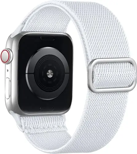 Lerobo Braided Band Compatible with Apple Watch Series 11 10 9 8 7 46mm 45mm 41mm Ultra SE 3 2 1 49mm Series 6 5 4 3 44mm 40mm 38mm 42mm Men iWatch Bands Women Stretchy Nylon Solo Loop Sport Strap 