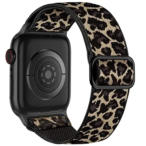 Lerobo Braided Band Compatible with Apple Watch Series 11 10 9 8 7 46mm 45mm 41mm Ultra SE 3 2 1 49mm Series 6 5 4 3 44mm 40mm 38mm 42mm Men iWatch Bands Women Stretchy Nylon Solo Loop Sport Strap - 1